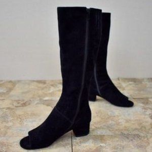 Jeffrey Campbell Suede Peep Toe Boots